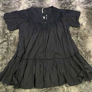 Black dress free people